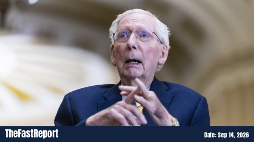 Senator Mitch McConnell Returns To Capitol Hill After Months-Long Absence