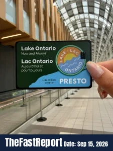 Metrolinx distributes Lake Ontario limited-edition Presto cards