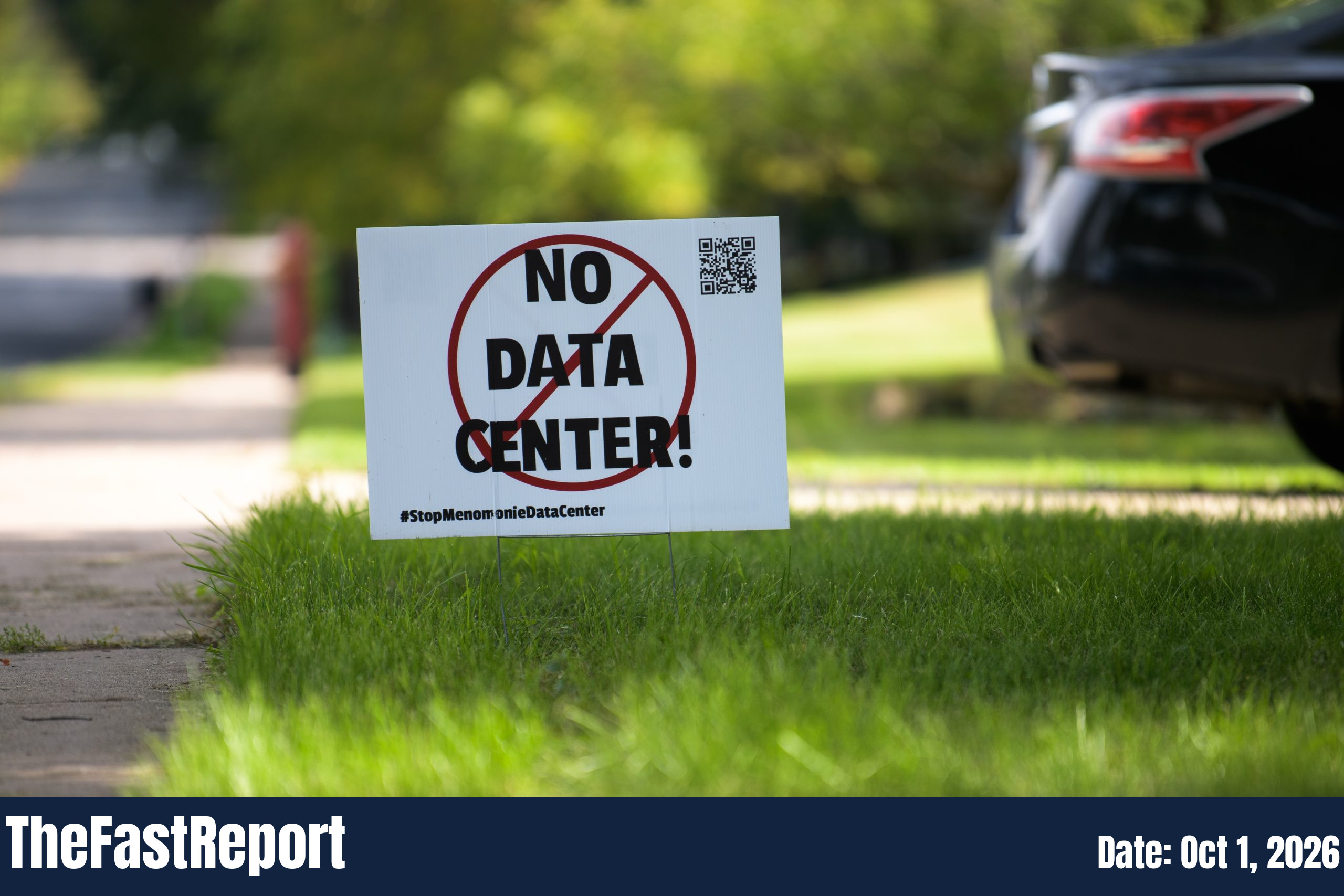 Campaigning For Re-Election, U.S. Rep. Derrick Van Orden Hold News Conference On Data Centers